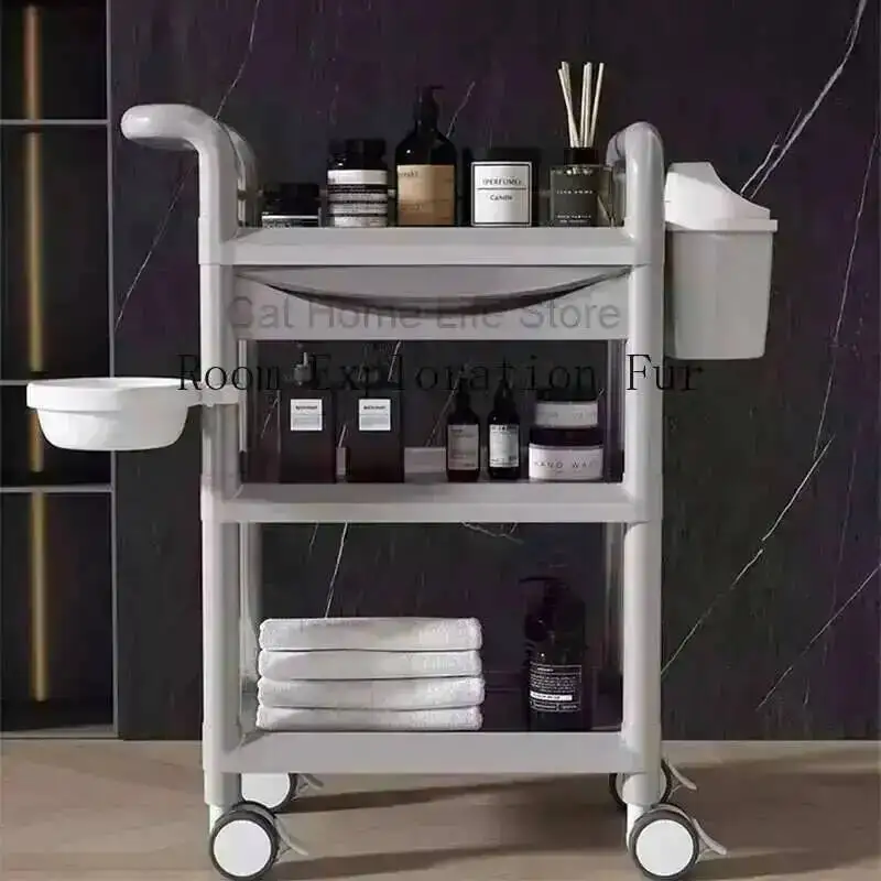 

Tattoo Station Trolley Styling Wheels Spa Salon Beauty Equipment Furniture Hair Organizers Trolleys Clinic Auxiliary Lashista