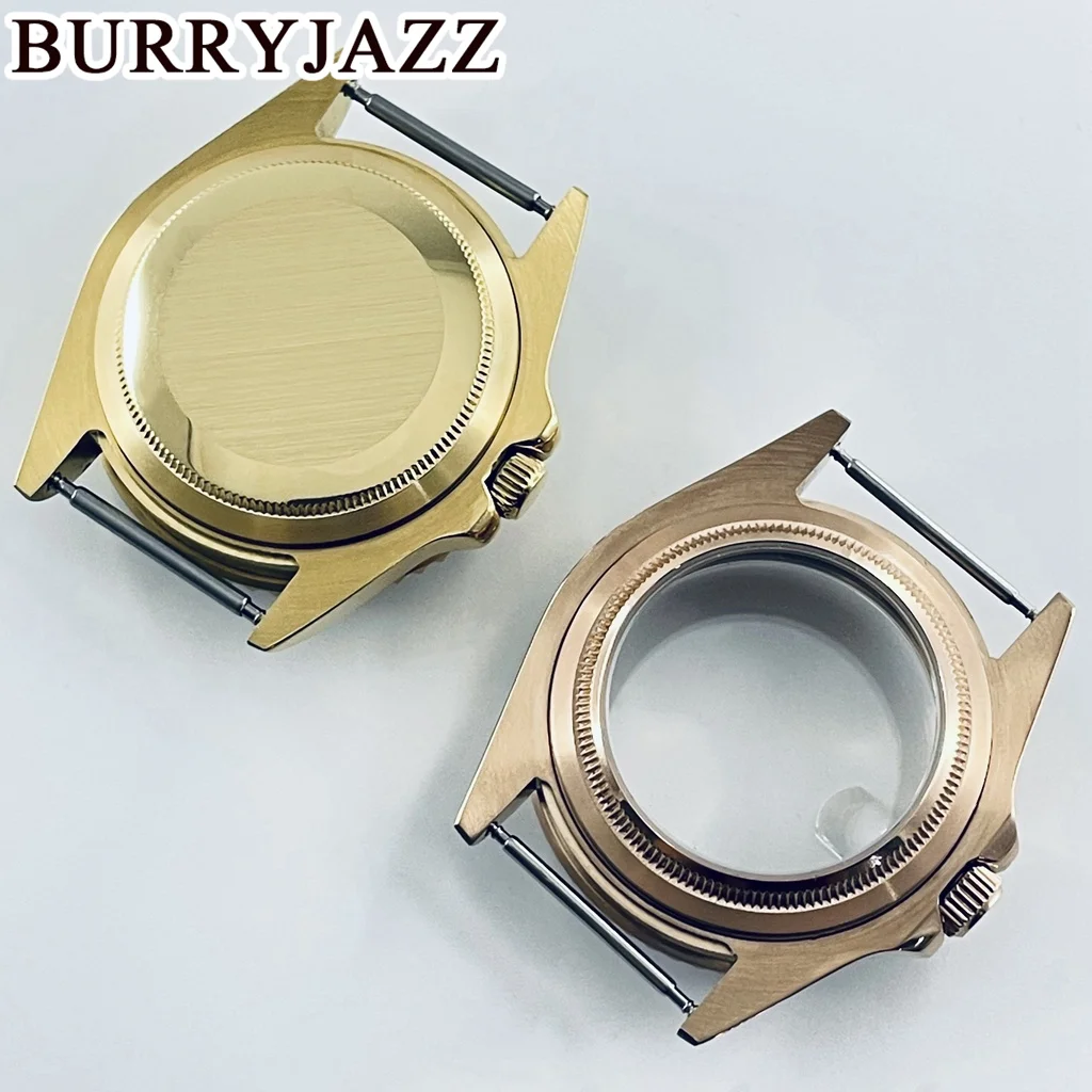 BURRYJAZZ 38 มม.NH35 NH36 NH34 NH38 NH70 NH72 ETA2824 PT5000 SUB GMT Diver CaseนาฬิกาSapphireแก้วเซรามิคBezel