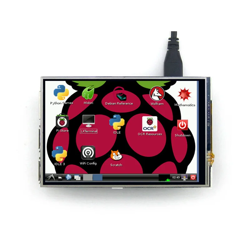 Raspberry Pi 4/3B+ resistive touch screen 4 inch TFT LCD screen 480 x 320 resolution spi interface