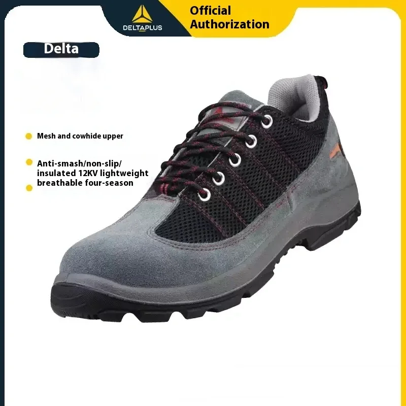 DELTAPLUS 12V antistatic Insulated Shoes Men Work Safety Shoes Anti-puncture Anti Smashing Construction safeaty Shoes