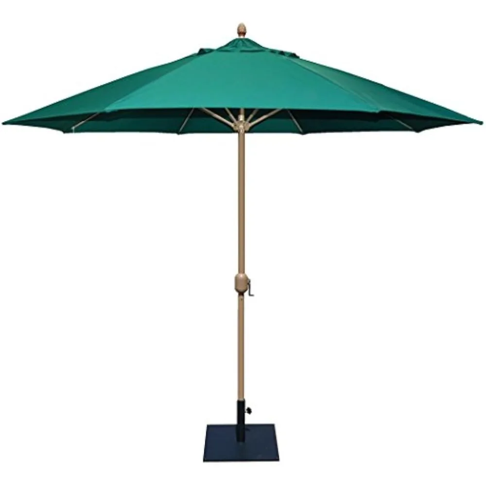 

11' Sunbrella Patio Umbrella with Forest Green Cover