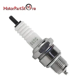 E6TC Spark Plug for Yamaha PW50 PW80 LT 50 80 50cc 70cc 90cc 110cc 150cc BP6HS ATV 4 Wheeler Moped Scooter Go Kart Dirt Bike