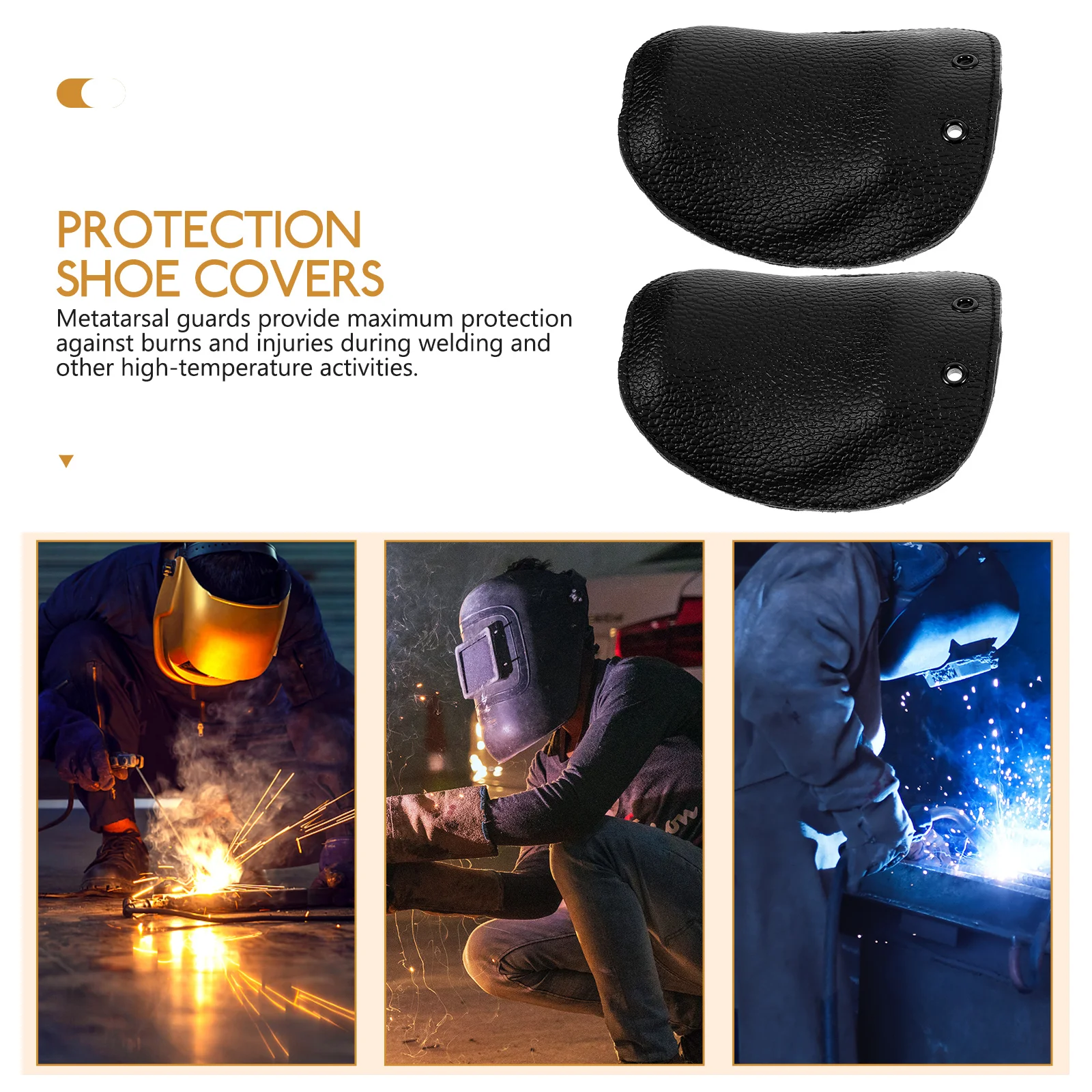 2 Pcs Welding Shoes Cover Metatarsal Boots Guards for Men Covers Protector Safety Mask