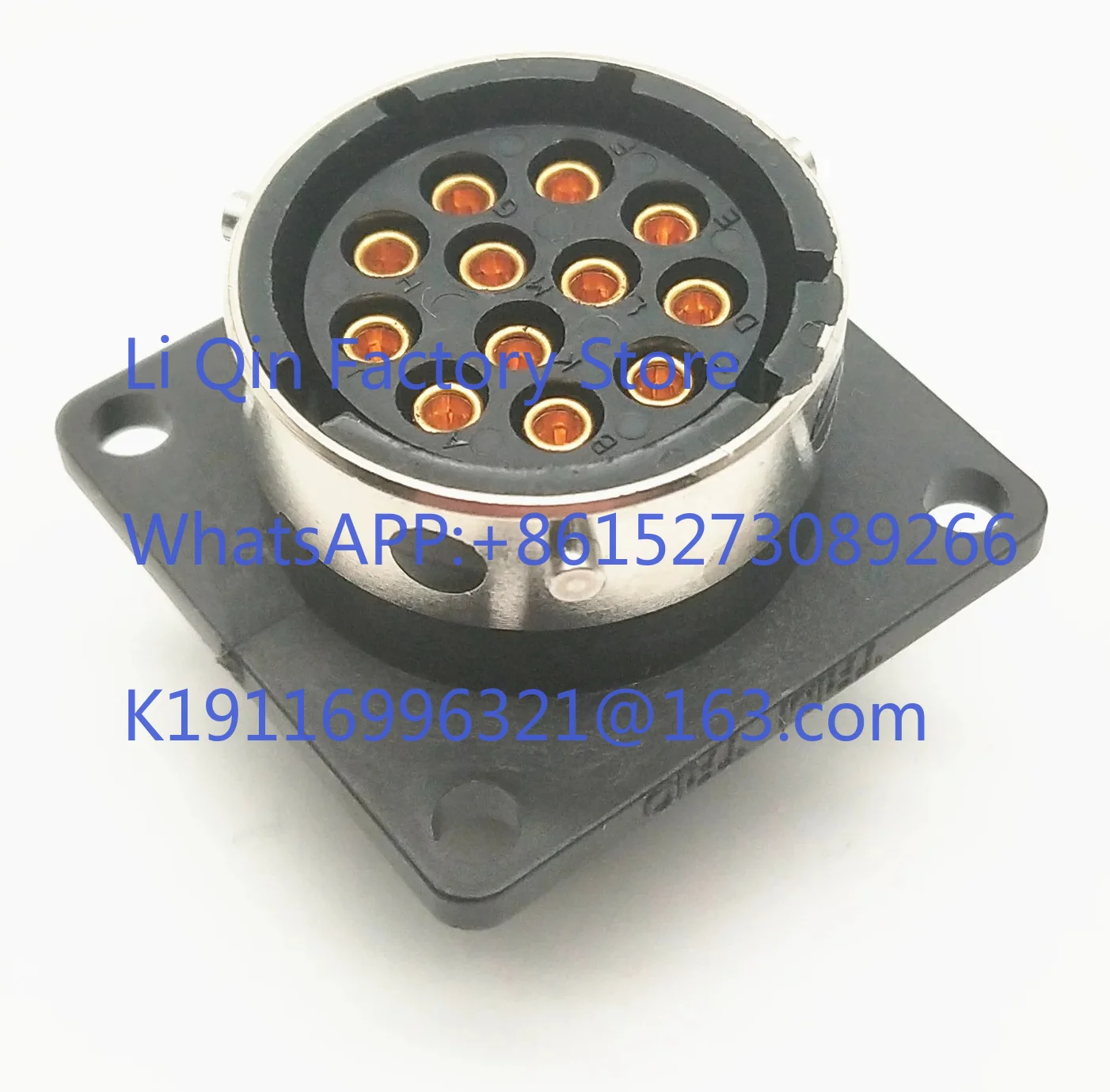 Enchufe hembra industrial BURNDY SOURIAU de 12 pines, enchufe hembra de 12 pines + 12 enchufes