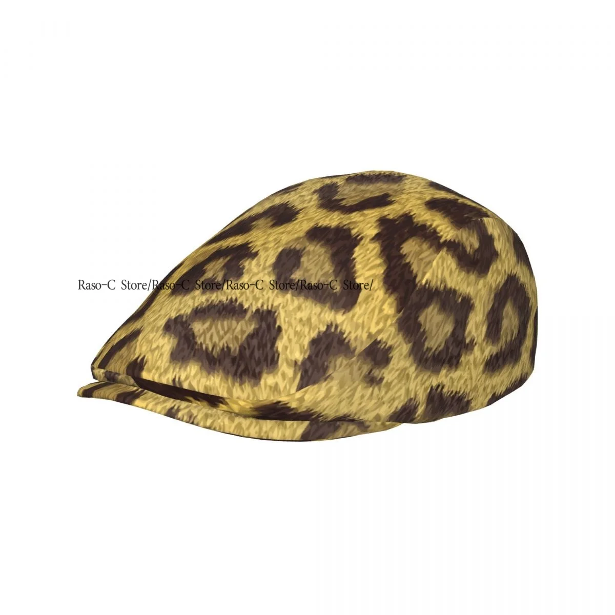 Spring Summer Adult Flat Cap Leopard Stains Background Unisex Newsboy Ivy Cap Light Thin Forward Beret Outdoor Hat