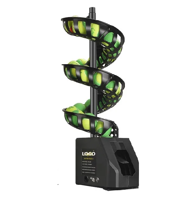 

Indoor Outdoor Pickle Ball Tennis Ball Launcher Auto Tennis Ball Pickleball Machine 2 in 1 Machine for Training Practice