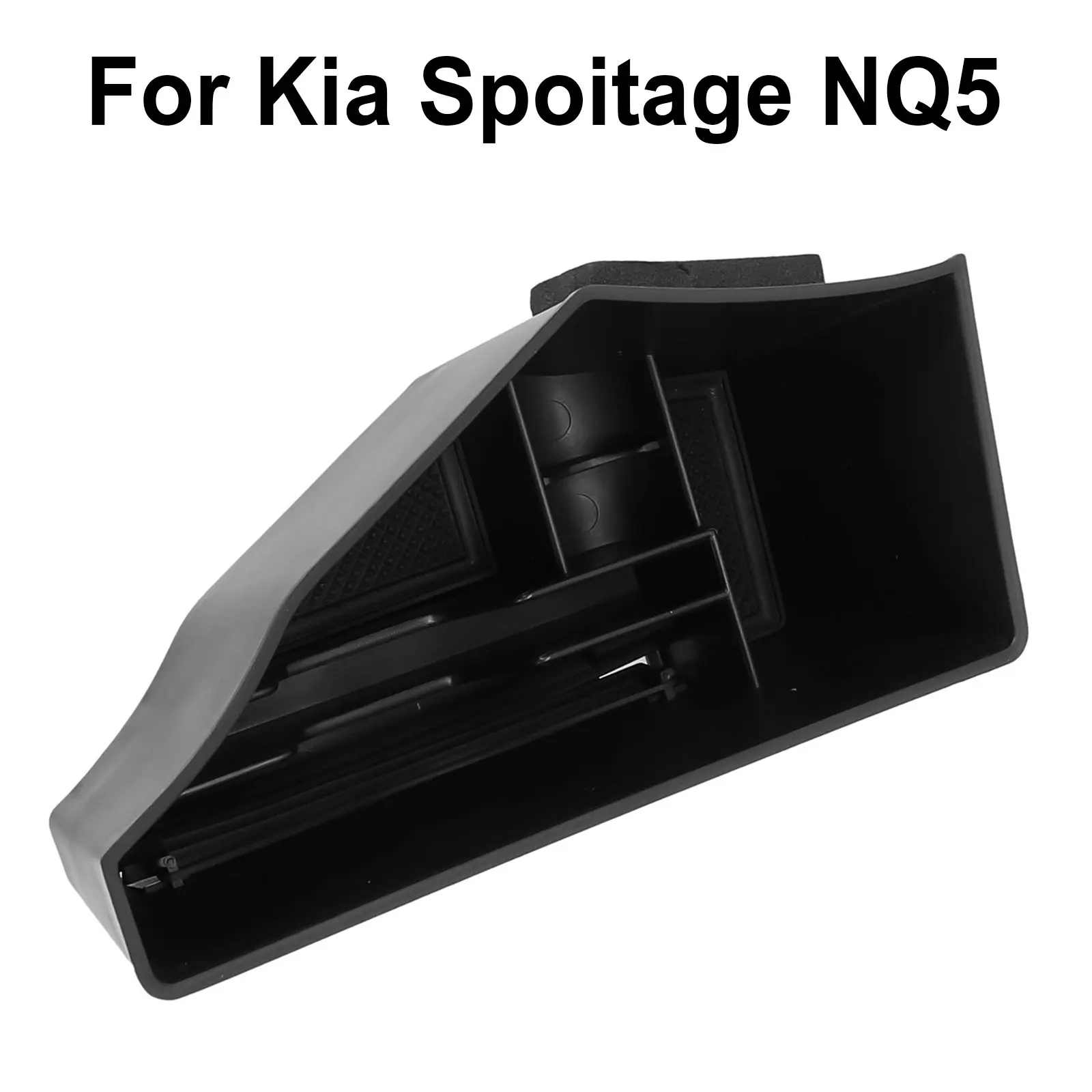 Black Car Armrest Storage Tray Non-deformation Practical Design Right-hand Drive Wear-resistant Anti-corrosion