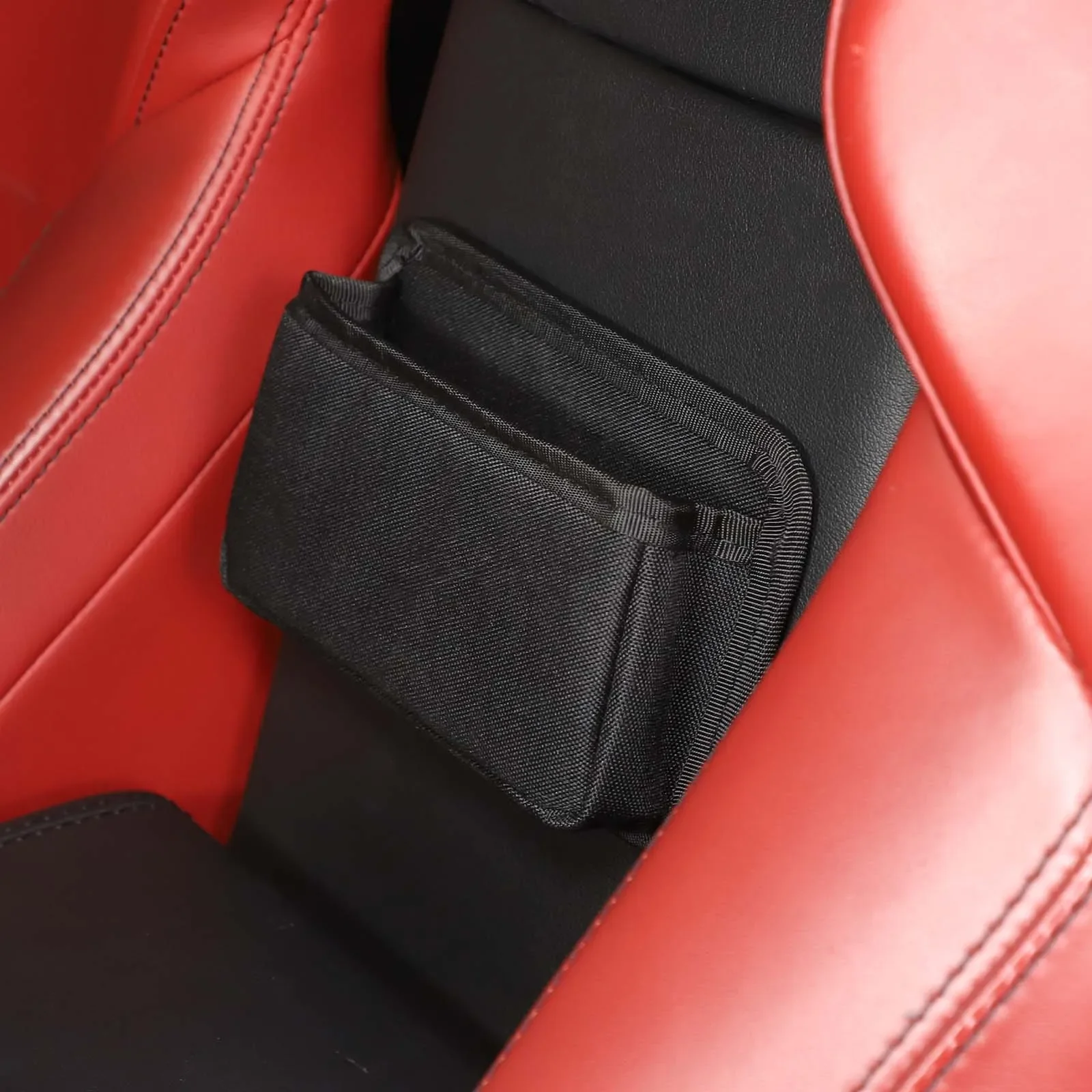 For Jaguar F-TYPE 2013+ Oxford Cloth Black Car Center Control Storage Bag Multifunctional Phone Storage Bag Car Accessories