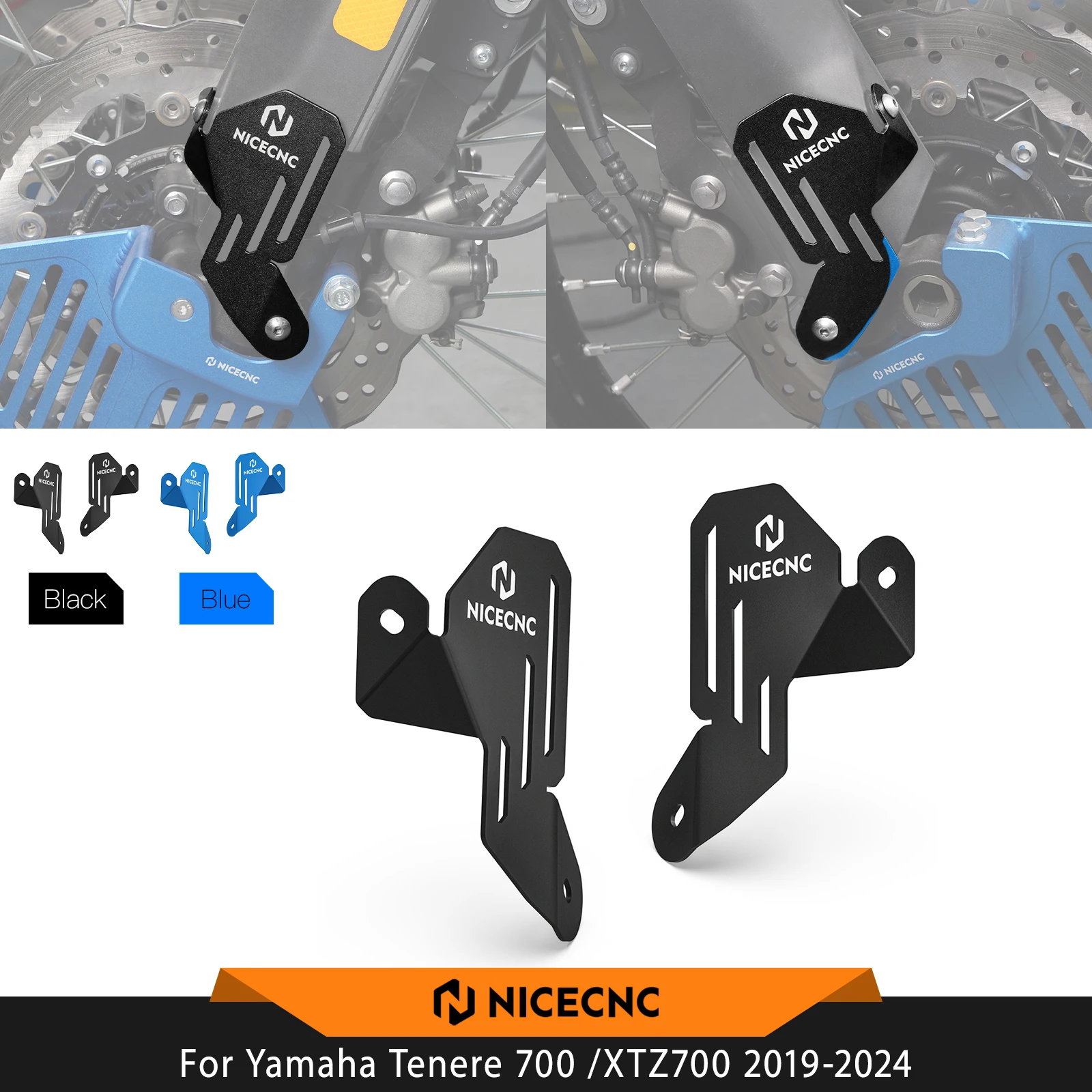 

NICECNC For Yamaha Tenere 700 /XTZ700 2019-2024 Fork Guard Protectors Tenere 700 Rally Edition 2020-2024 Tenere 700 Accessories