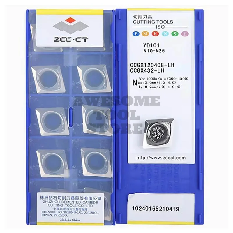 

ZCCCT Original Carbide Insert CNC Turning Tools CCGX09T308-LH CCGX120402-LH CCGX120408-LH YD101 YBG102 YBD201 for Metalworking