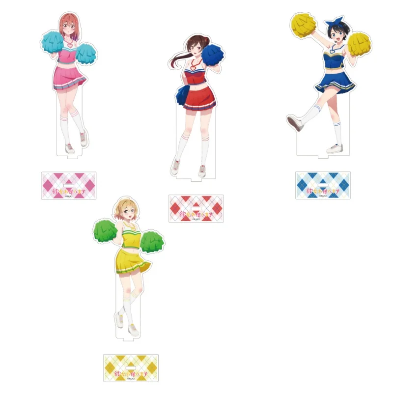 

New Anime Rent A Girlfriend Acrylic Stand Model Plate Fan Gift Decor Ornament Fan gifts 15cm