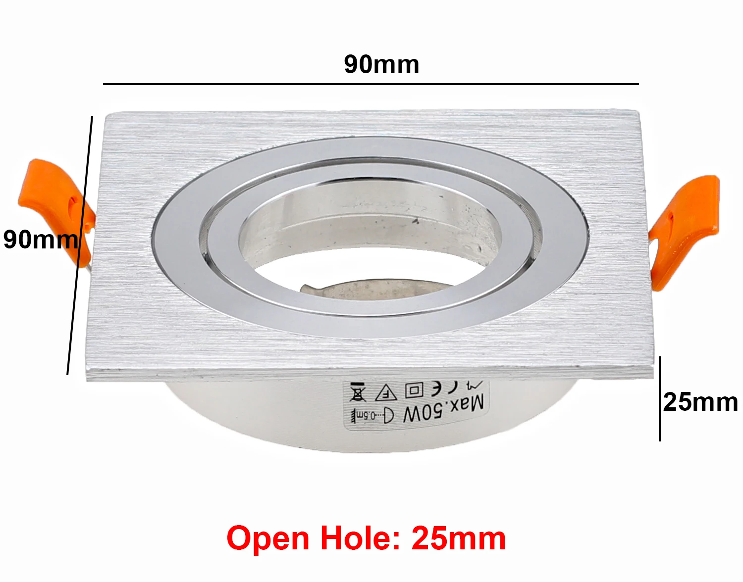 Die-casting Alu Recessed Downlight Recess Timless Recessed Spot Light Fixtures Housing Downlight