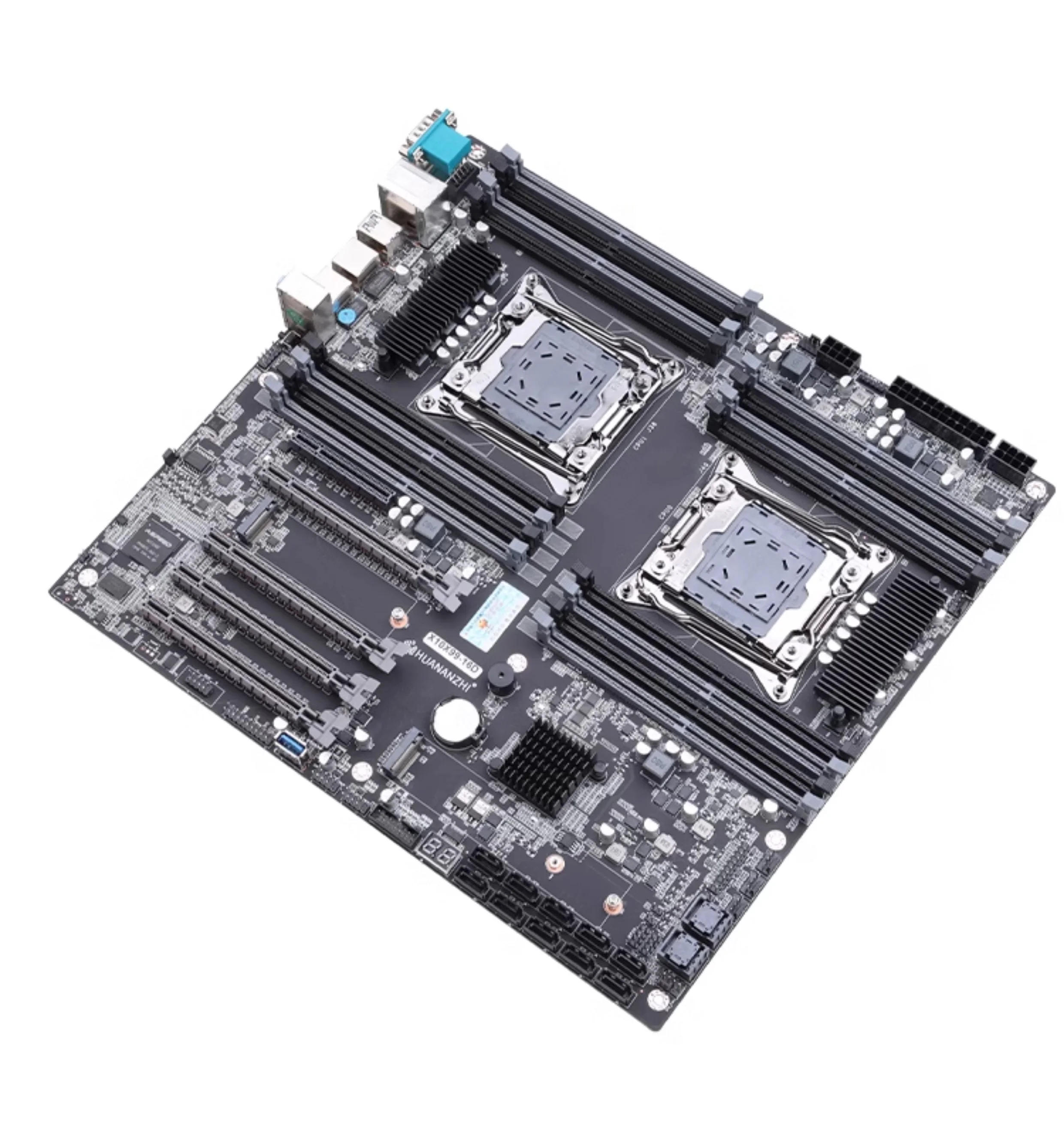 HUANANZHI X10X99-16D Dual CPU Motherboard With M.2 SSD Port LGA2011-3 E-ATX Integrated IPMI VGA Support 2*2696 V4 Max RAM 1024G