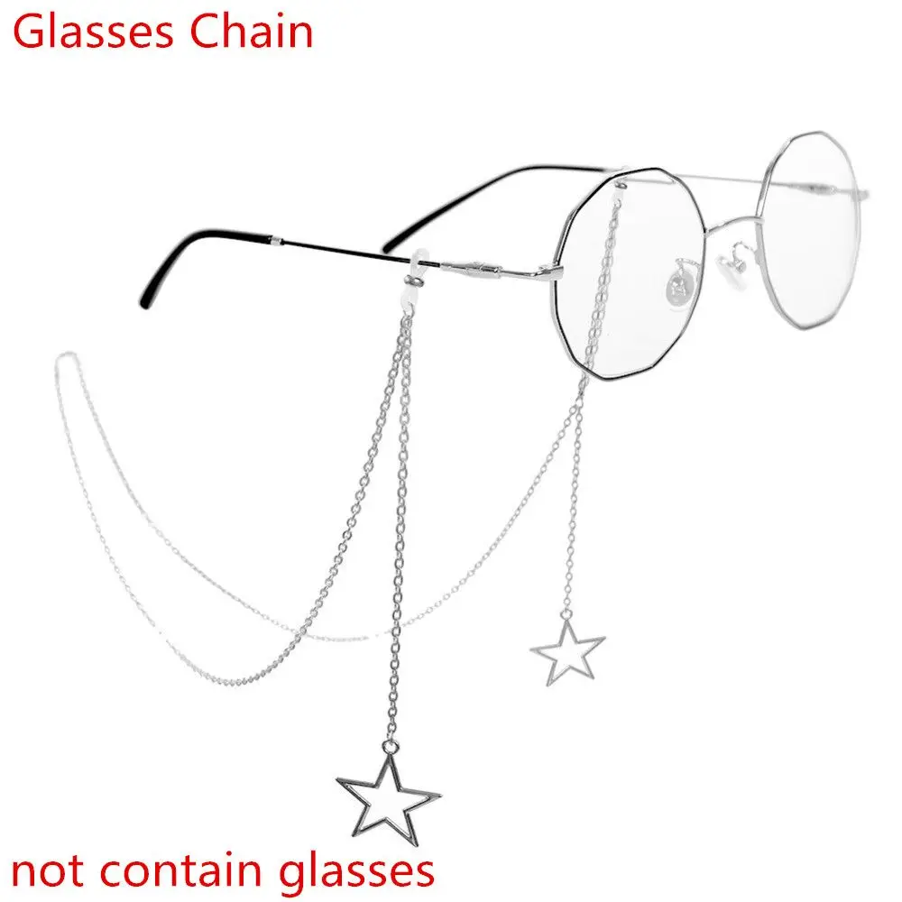 

Women Hollow Star Metal Eye wear Accessories Eyeglass Lanyard Glasses Chain Glasses Necklace