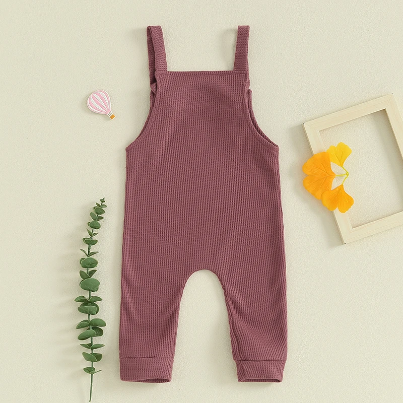 Toddler Baby Boy Girls Sleeveless Overalls Jumpsuit Romper Suspender Pants  Newborn Outift Summer Clothes