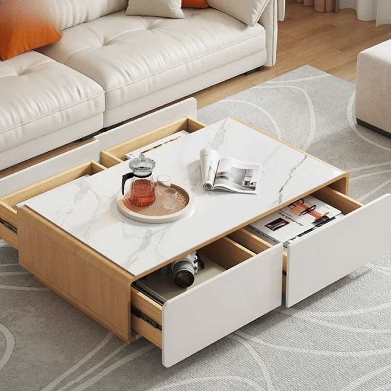 TV-Schrank-Kombination aus Massivholz, moderner, schlichter Wohnzimmerschrank, Boden-TV-Schrank-Kombination