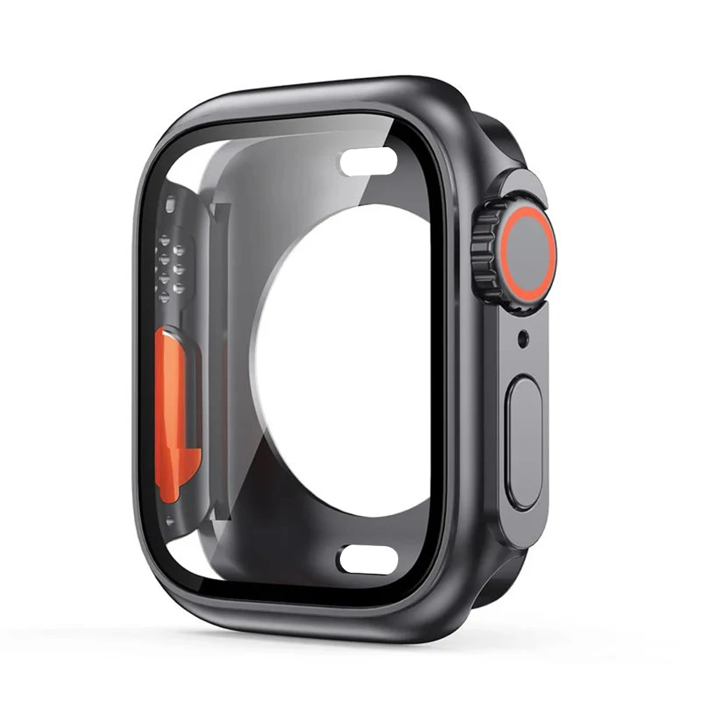 Screenprotector voor Apple Watch Case 46mm 45mm 44mm 40mm 41mm 42mm Veranderen naar Ultra Hard Cover voor iWatch 11 10 9 8 7 6 5 4 SE