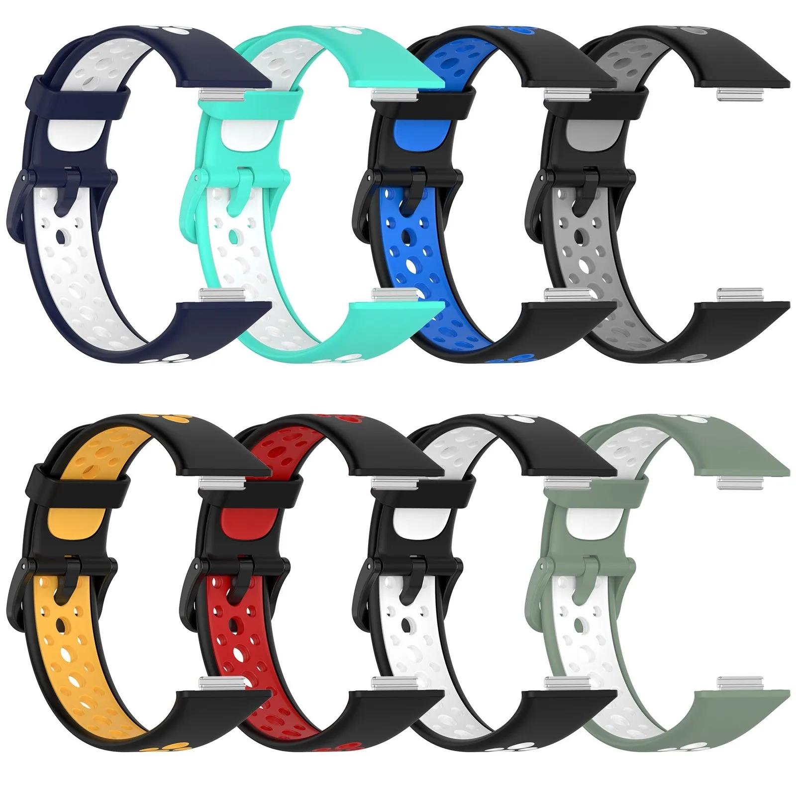 Compatible For Huawei Watch Fit 2 Two Color Strap Contrast Strap Replacement High Quality SmartWatch Band Support Accessories