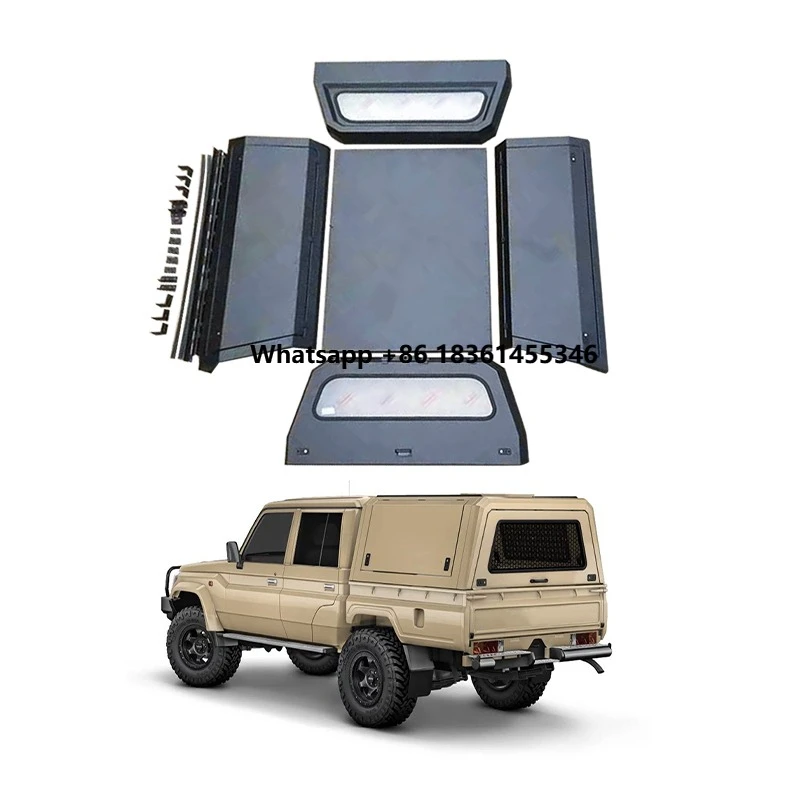 

Truck Bed Cover Dual Cab Hardtop Aluminum Pick up Canopy Dmax Canopy for Land Cruiser 70 Series LC79 Truck Canopy