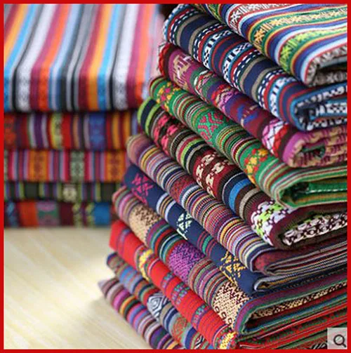 SMTA 0 Cotton Fabric The Cloth Patchwork Fabrics By The Meter Fabric For Needlework For Furniture National Wind Fabric 100*150cm