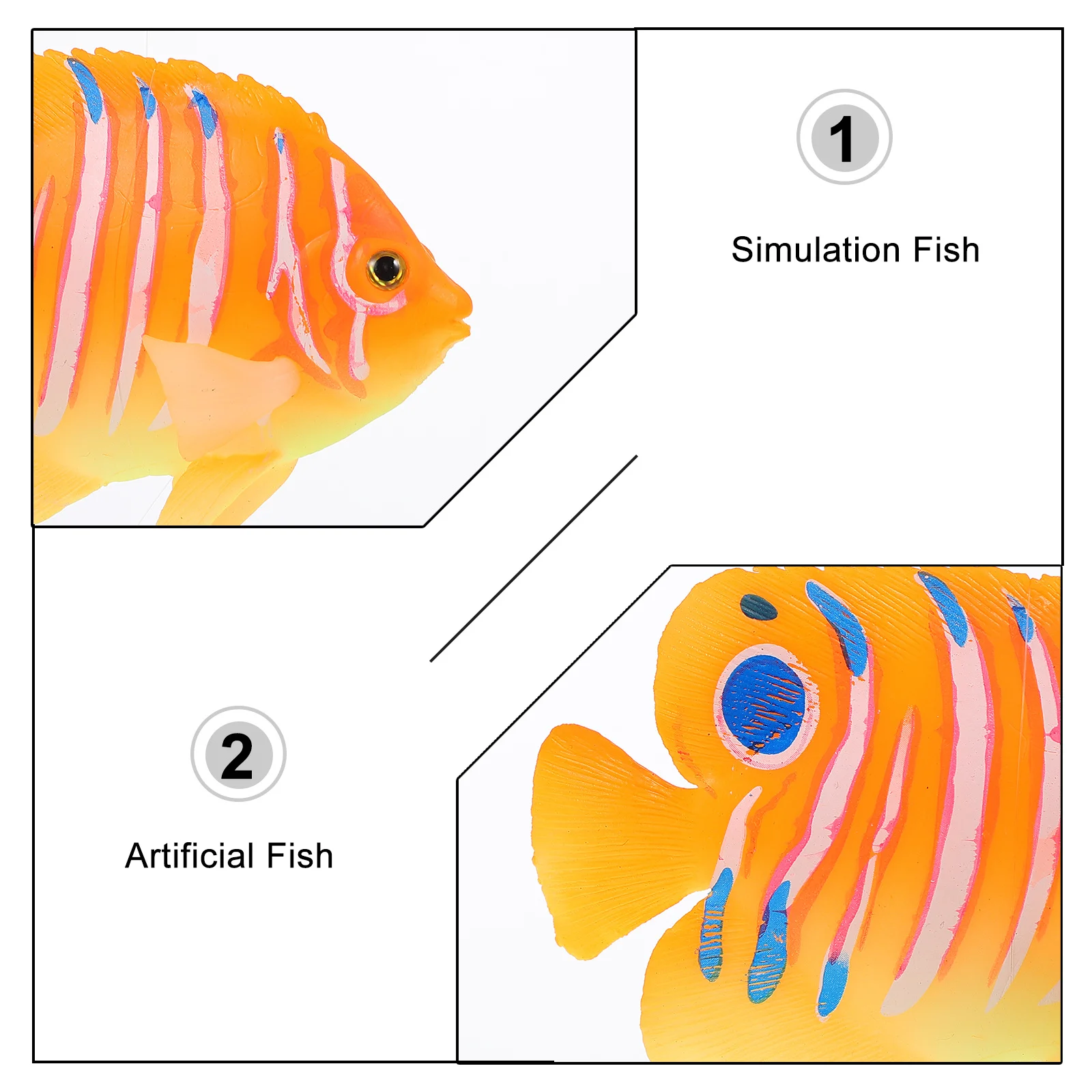 

Aquarium Simulation Fish Tank Decoration Realistic Artificial Fish Safe for Pets Natural Adornment Aquarium Decoration