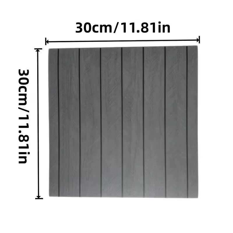 10pcs 30x30cm Grille self-adhesive wall stickers living room background wall wood grain wood veneer stickers decorative wall sti