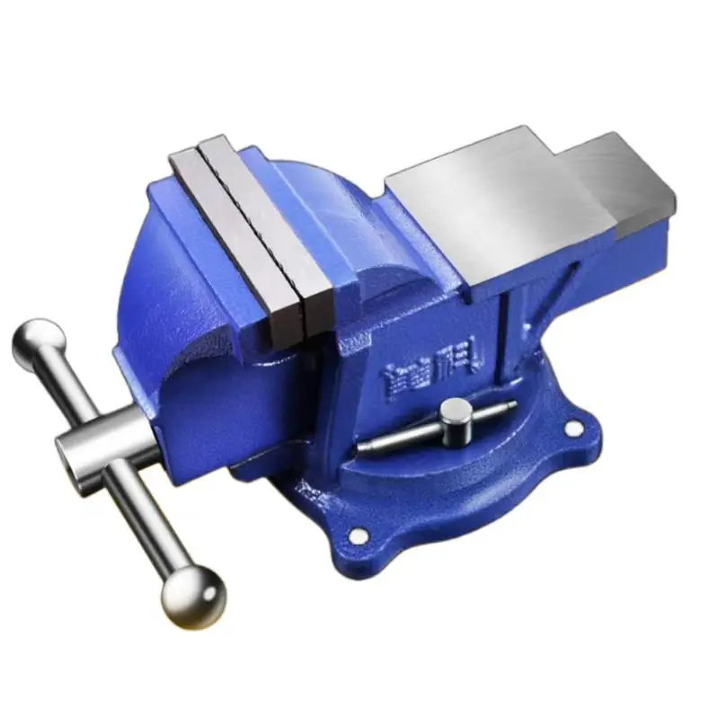 

150mm Heavy Du-ty Bench Vise, 360 Degree Swivel Base With Anvil Rotary Adjustable Vice, for Workshop and Home