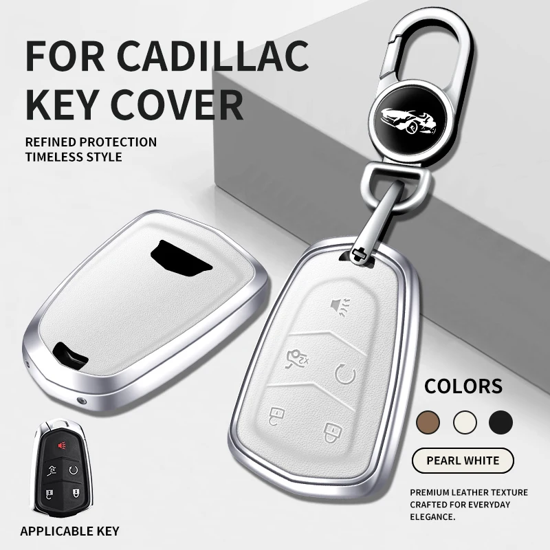 Para Cadillac ATS CT6 CTS DTS XT5 Escalade ESV SRX STS XTS ELR 2014 - 2018, carcasa metálica, accesorios para coche, funda protectora para llave de coche