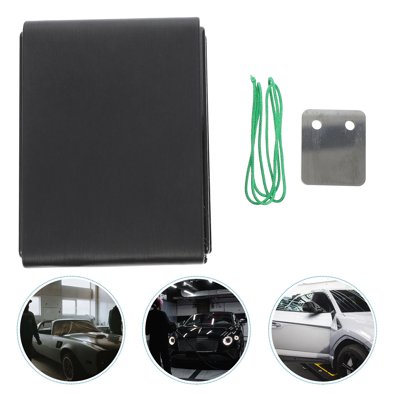 

1pc Portable Tungsten Steel Paint Scraper Car Repair Tool Drop Resistant Small Hanging Hole Auto Maintenance