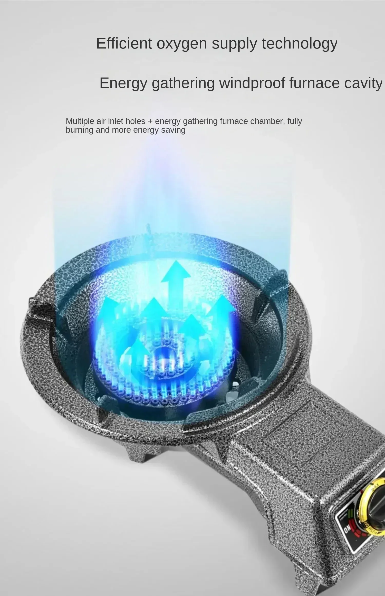 Powerful Gas Stove for Home and Commercial Cooking - Compatible with Natural Gas and LPG C