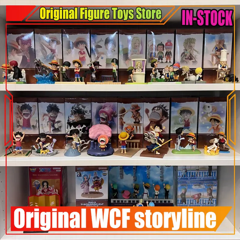 

Оригинальные фигурки ONE PIECE WCF: Луффи, Санджи, Ророноа Зоро, статуэтка Тысячелистной Солнечной, мини-модели сцен, игрушки