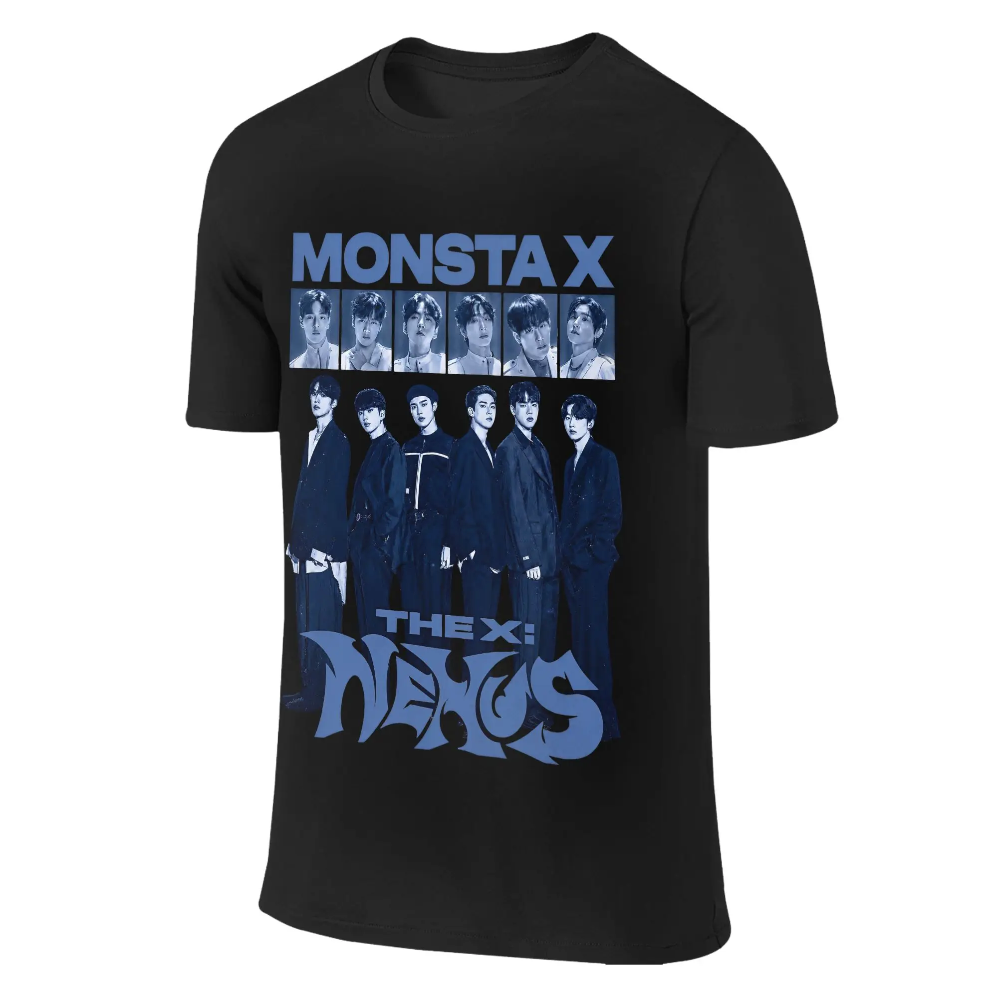 Monsta X the X Nexus North America World Tour Merch Shirt Men Women  Leisure 100% Cotton Graphic Print Clothes