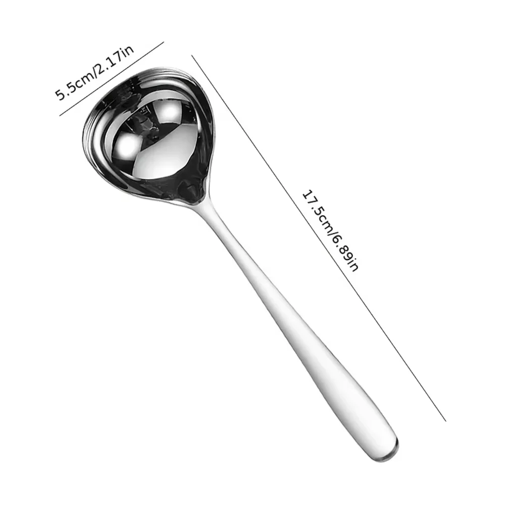 1/2PCs 304 Stainless Steel Spoon Soup Spoon Rice Spoon LongHandle Tableware Set Kitchen Utensils image 6