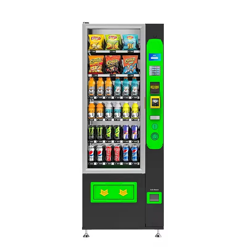 Small Ramen Snack Vending Machine for Foods and Drinks French Fries Chips Chocolate Bars Beverage Beer Can Water Vending Machine