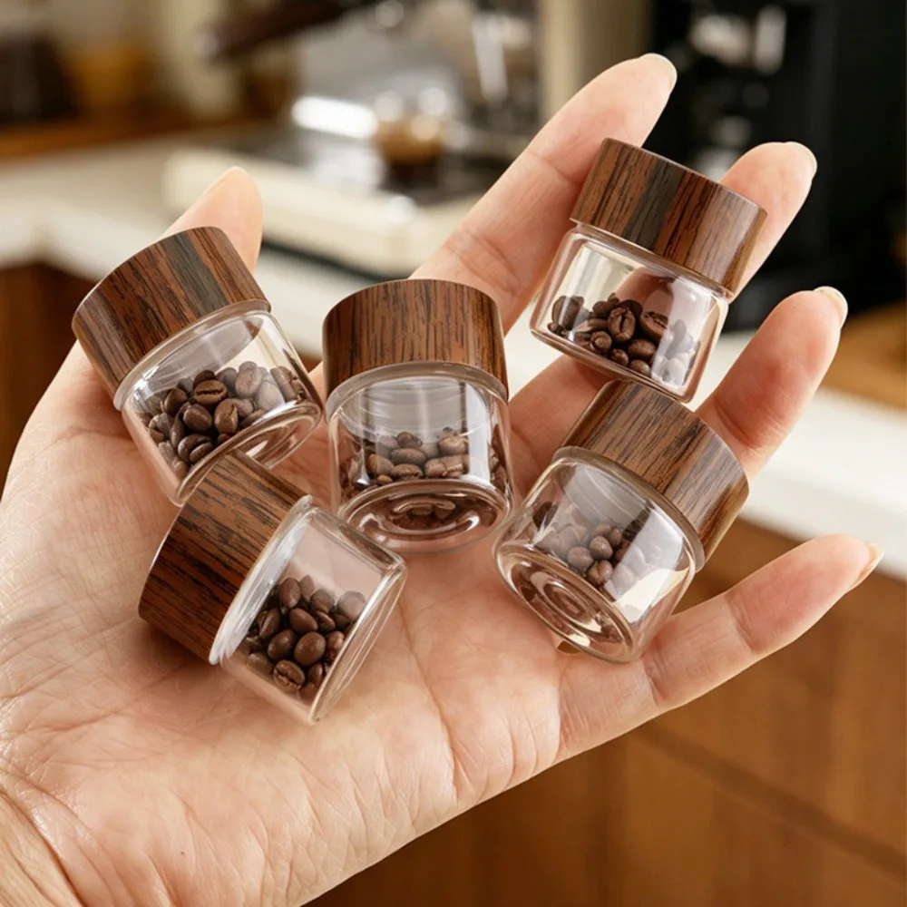 6 - Pack Mini Glass Dispenser Bottles - Ounce Portable Containers, Suitable for Traveling, Picnics, Camping, and Kitchen Use