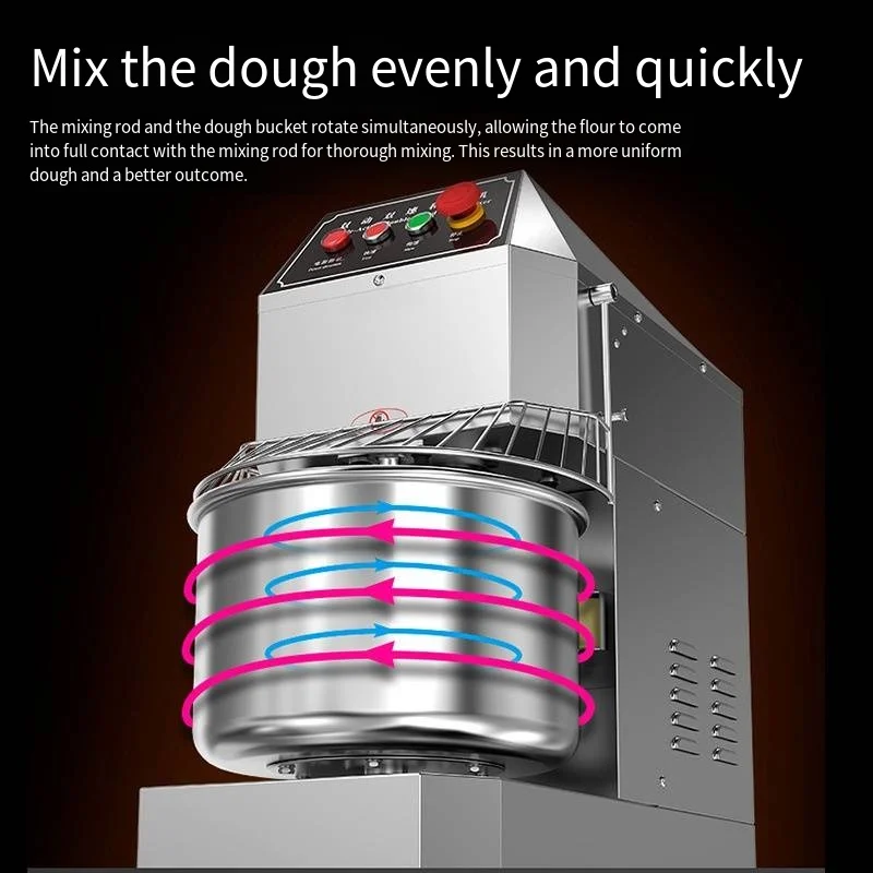 1500W Kitchen Food Stand Dough Kneading Machine 5L 6L 7L 10L Capacity Bread Cake Mixer Eggs Meat Blender 5L 6L 7L 10L Mixer