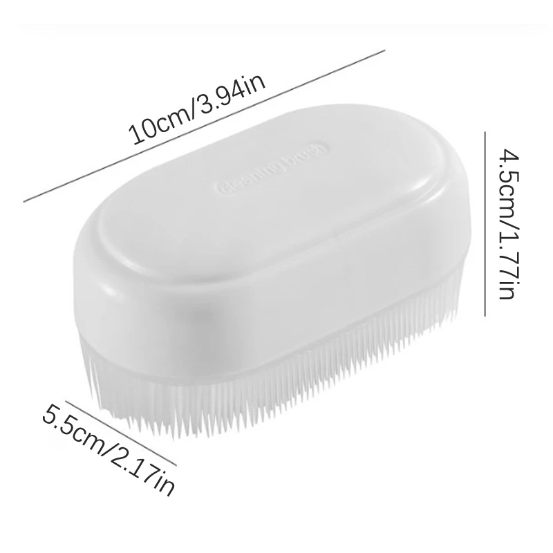 Cepillo de fregado de ropa multifuncional, cepillo de zapatos de piel suave, cepillo de lavandería minimalista para el hogar, suministros de limpieza, 1pc