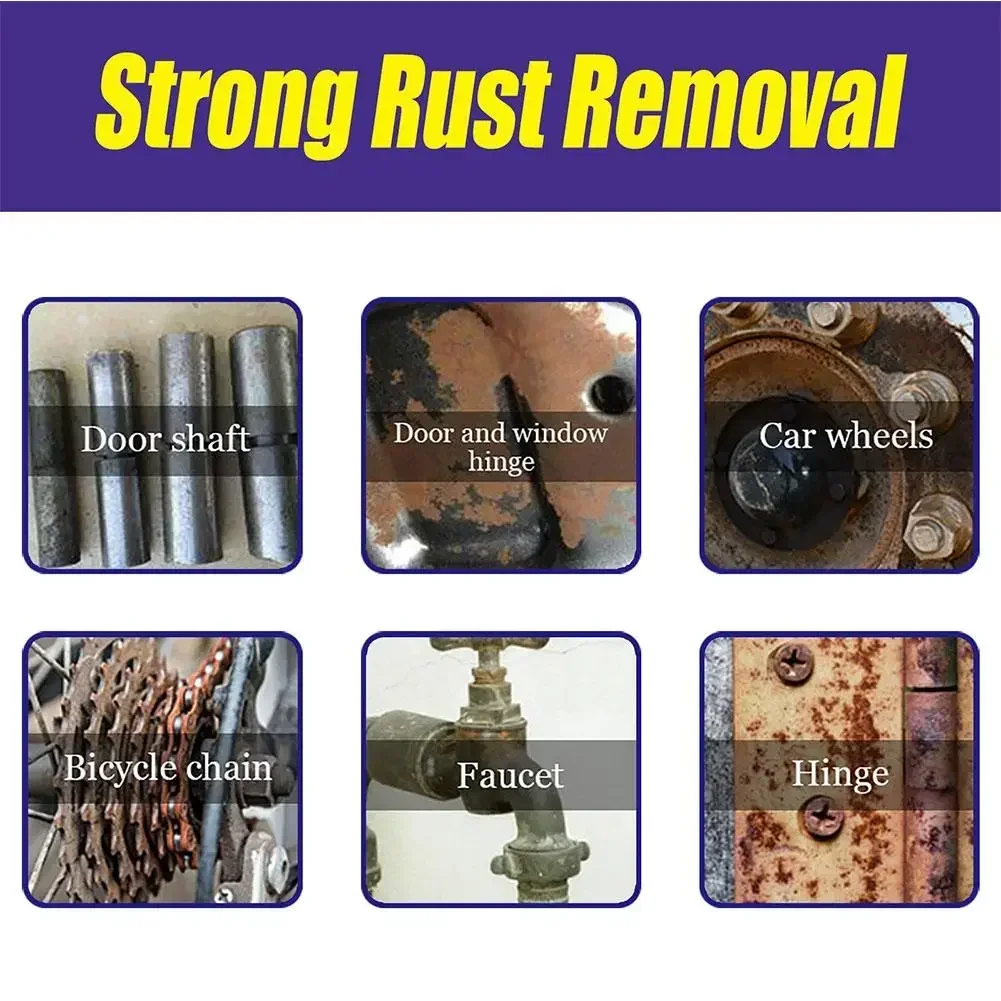 Multi Purpose Rust Remover Spray Metal Surface Cleaning Car Remover Powder Cleaner Super Maintenance Paint Rust Iron