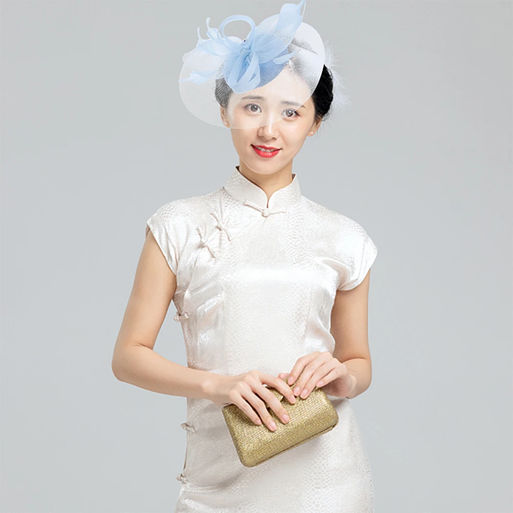 

Bridal Hair Accessories Elegant Gauze Materials Lightweight Wedding Banquets Parties Fascinator Hat Unique Hairstyles