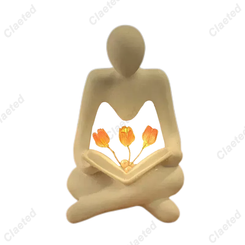 الشمال مجردة الشكل تمثال مصباح ، ليلة ضوء الحلي ، الجدول ديكور ، الحديثة ديكور المنزل ، المنحوتات والتماثيل ، غرفة المعيشة