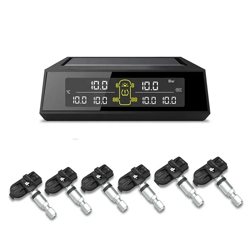 Bus Solar Truck TPMS Factory High Quality Tire Pressure Monitoring Internal Sensors Wireless Real-time Detection for 6 Wheels