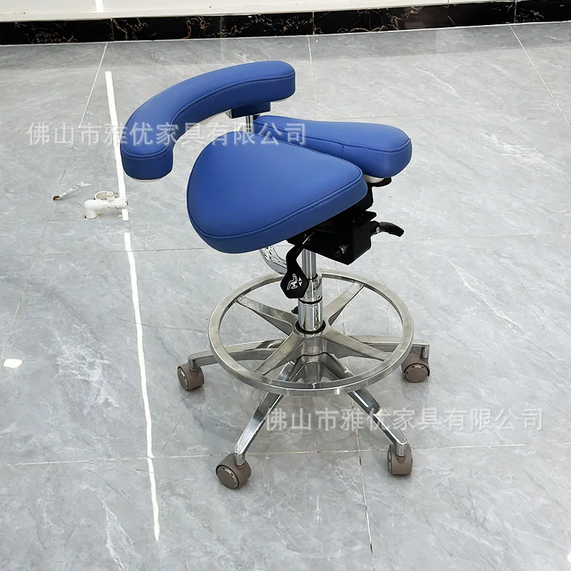 Saddle chair Riding Dental oral seat Doctor Medical hospital work Lifting adjustable backrest swivel