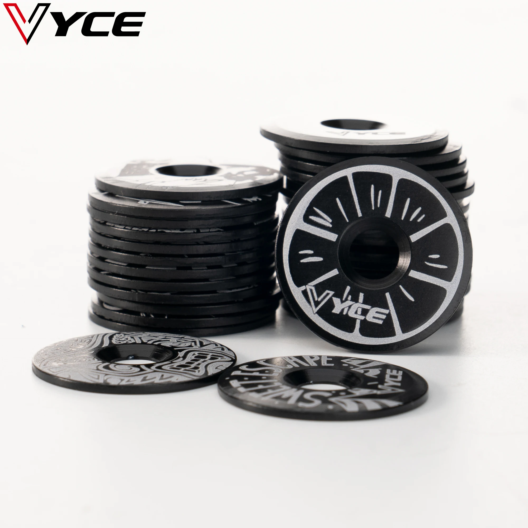 VYCE Bike Stem Top Cap Headset Cover Aluminum Alloy Bicycle Stem Top Cap for 28.6mm Fork Tube Headset Cap Bicycle Parts