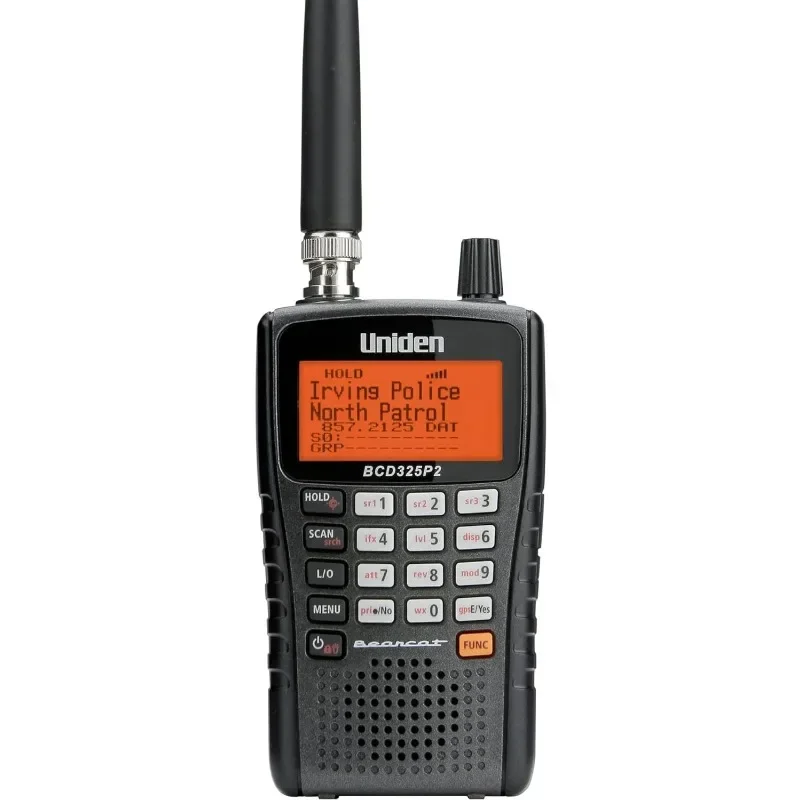 Uniden BCD325P2 Handheld TrunkTracker V Scanner. 25,000 dynamic allocations, location-based scans and S.A.M.E. weather alerts.