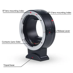 Concept EF to EOS R Adapter Auto Focus Lens Mount Adapter for Canon EF EF-S Lens and Canon EOS R/RF R3 R6 R50 Mount Cameras
