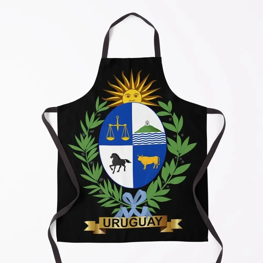 

Uruguay Flag Gifts, Masks, Stickers & Products Apron Kitchens Accessories Teacher household woman Apron