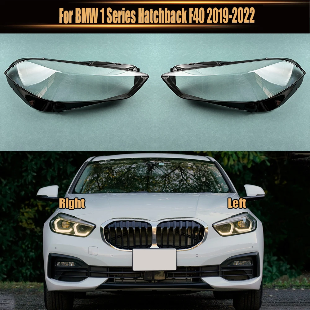 For BMW 1 Series Hatchback F40 2019-2022 Car Front Headlight Lens Cover Lampshade Glass Lampcover Caps Headlamp Shell