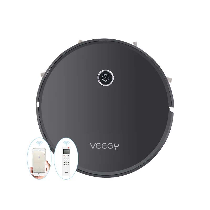 Gyro Navigation Wifi APP Vacuum Cleaner Robot With Sweep And Mop 1800pa Strong Suction Smart Robotic Vacuum Mop