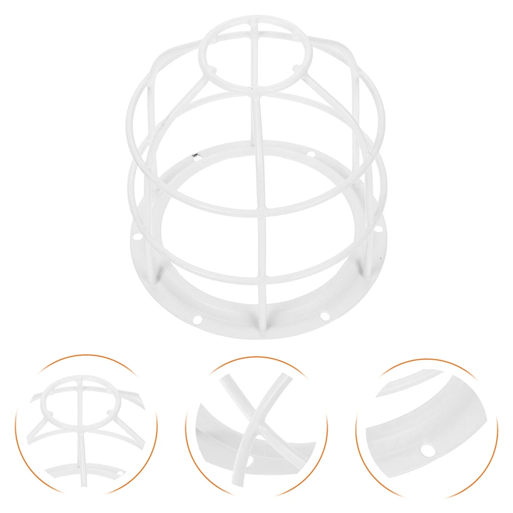 2pcs Smoke Sensor Net Cover Easy Install Dust Prevention Fire Sprinkler Cover Indoor Lamp Cage Shade Protector Sturdy for Home