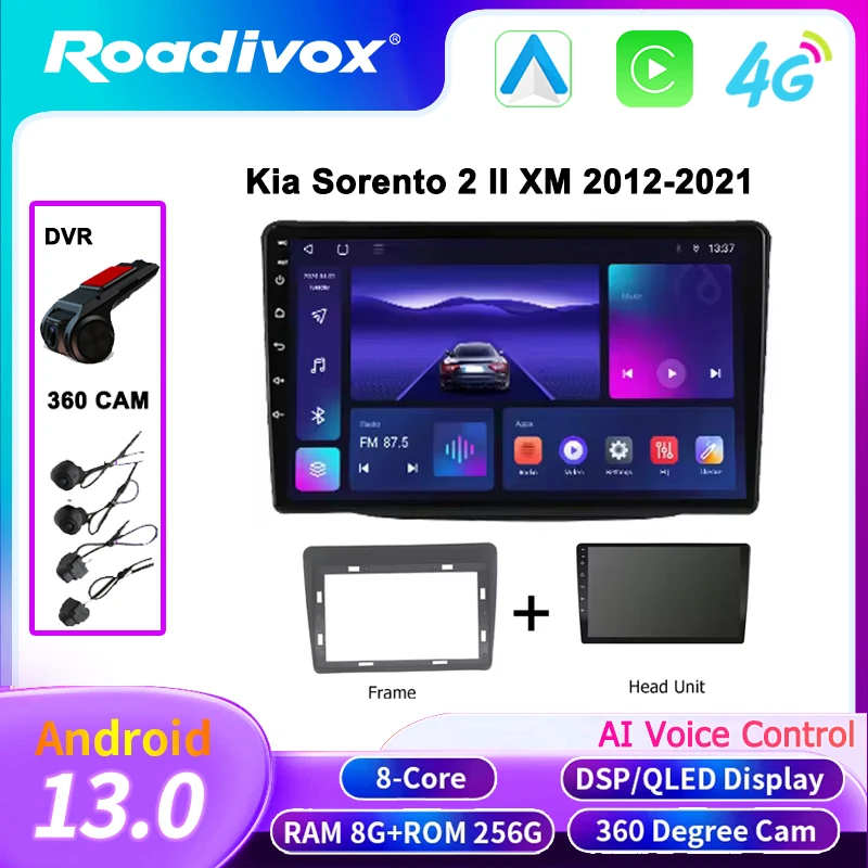 

Android Car Radio for Kia Sorento 2 II XM 2012-2021 | GPS Navigation + Touch Screen Stereo + Multimedia Player + Reverse Camera
